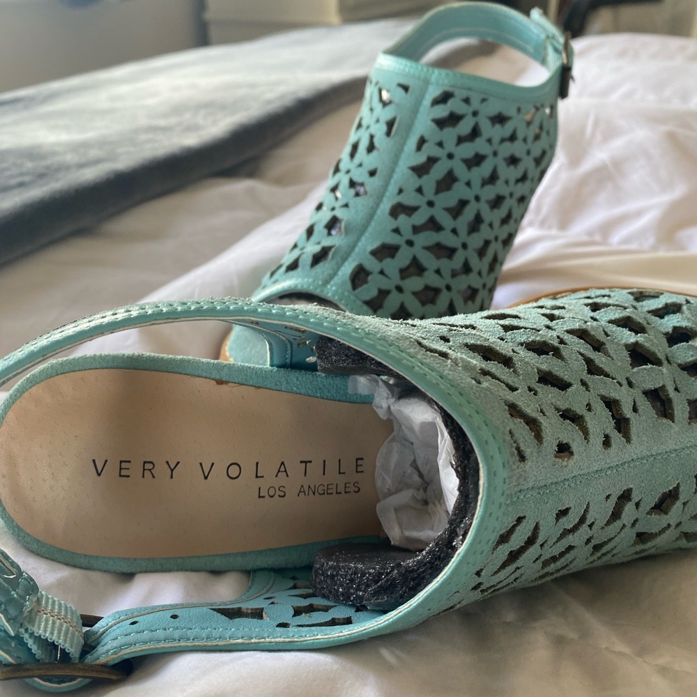 Very Volatile blue heeled sandals